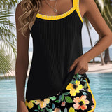 Bequemer zweiteiliger Tankini für Damen – Produktansicht 8