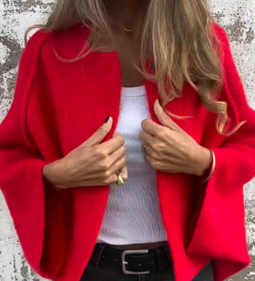 Offener Oversize-Cardigan aus Premium-Strick – Produktansicht 3