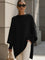 Eleganter Oversize-Poncho aus weichem Strick – Produktansicht 11