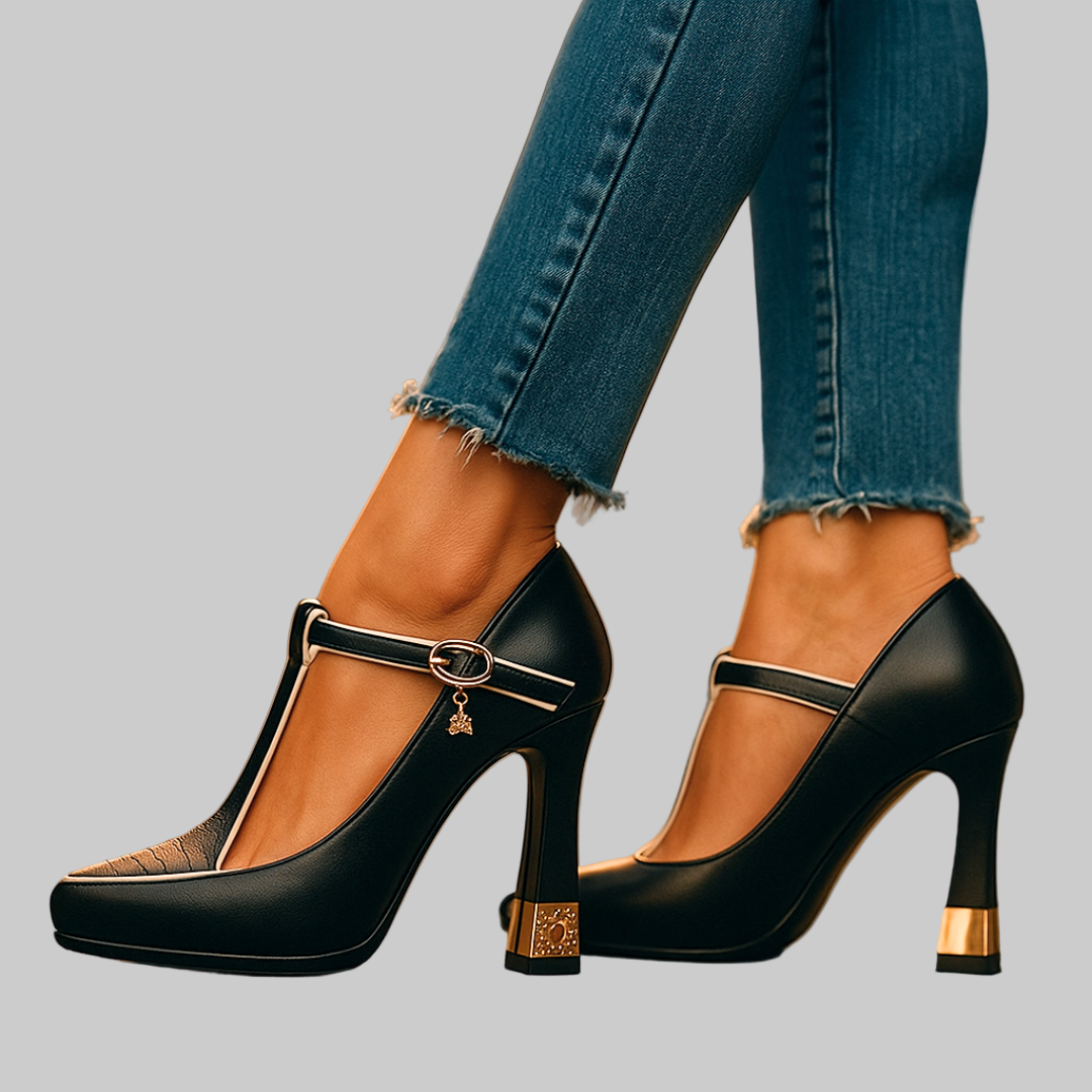 Bequeme Pumps mit weicher Dämpfung mit Blockabsatz – Produktansicht 3