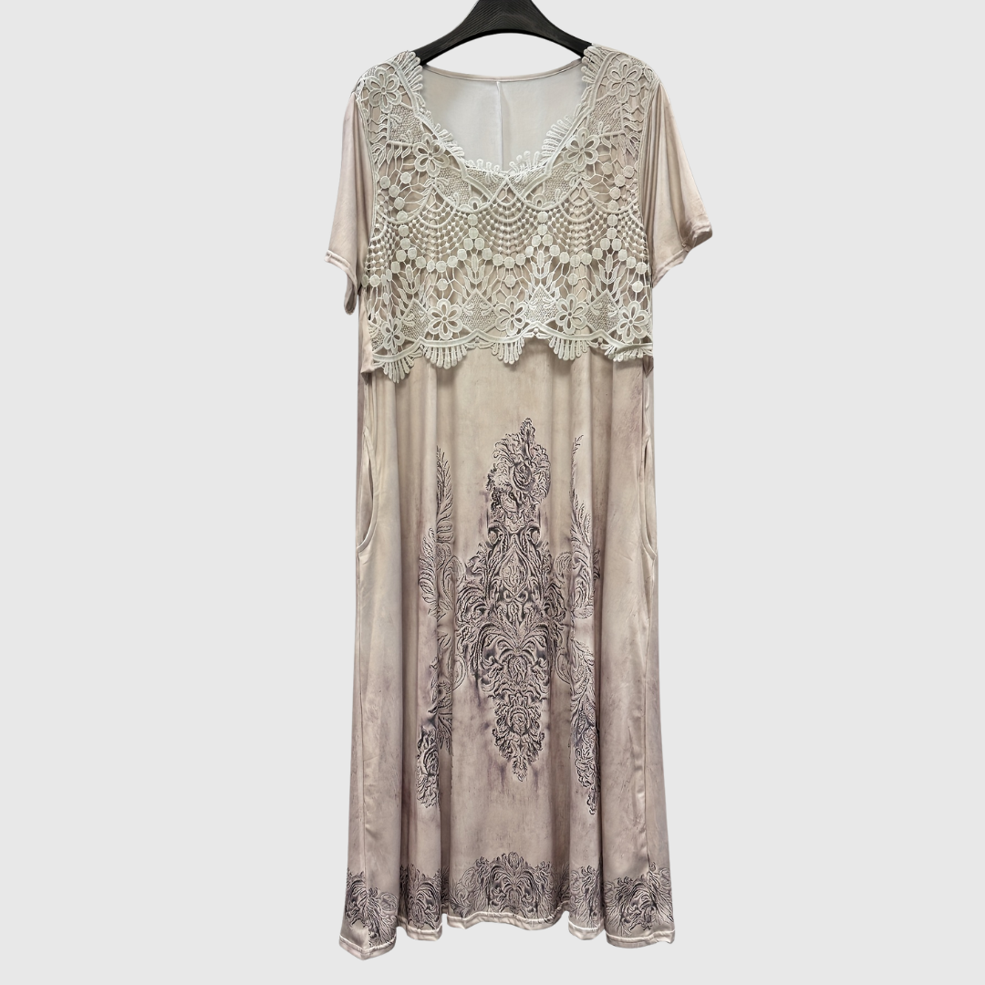Elegantes Midikleid mit floralem Muster – Produktansicht 7