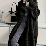 Offener Oversize-Cardigan aus langem Kuschelstrick – Produktansicht 4