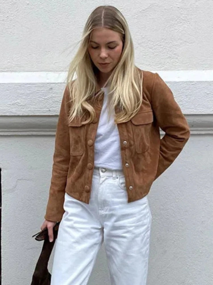 Braune Damenjacke – Produktansicht 6