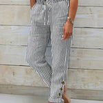 Bequeme Streifenhose für entspannte Looks – Produktansicht 2