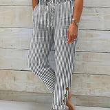 Bequeme Streifenhose für entspannte Looks – Produktansicht 2