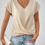 Elegantes T-Shirt mit V-Ausschnitt – Produktansicht 8