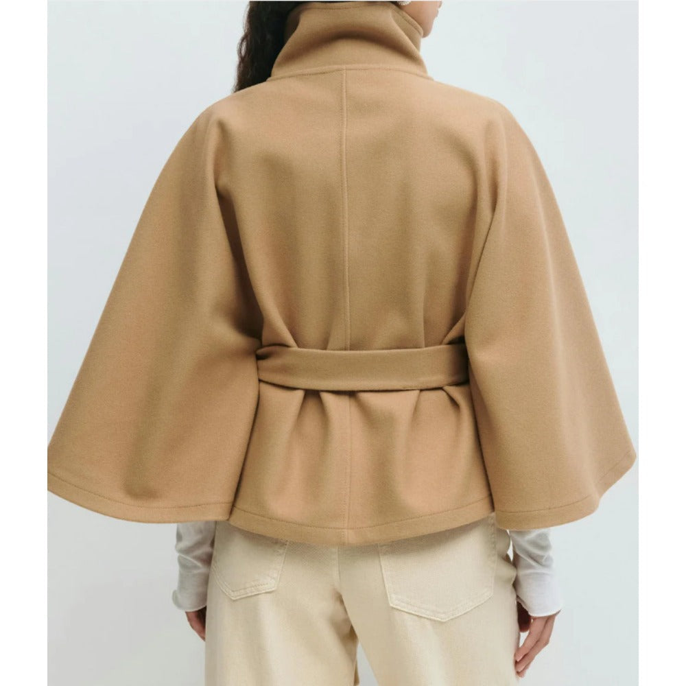 Cape-Mantel mit hohem Kragen – Produktansicht 2