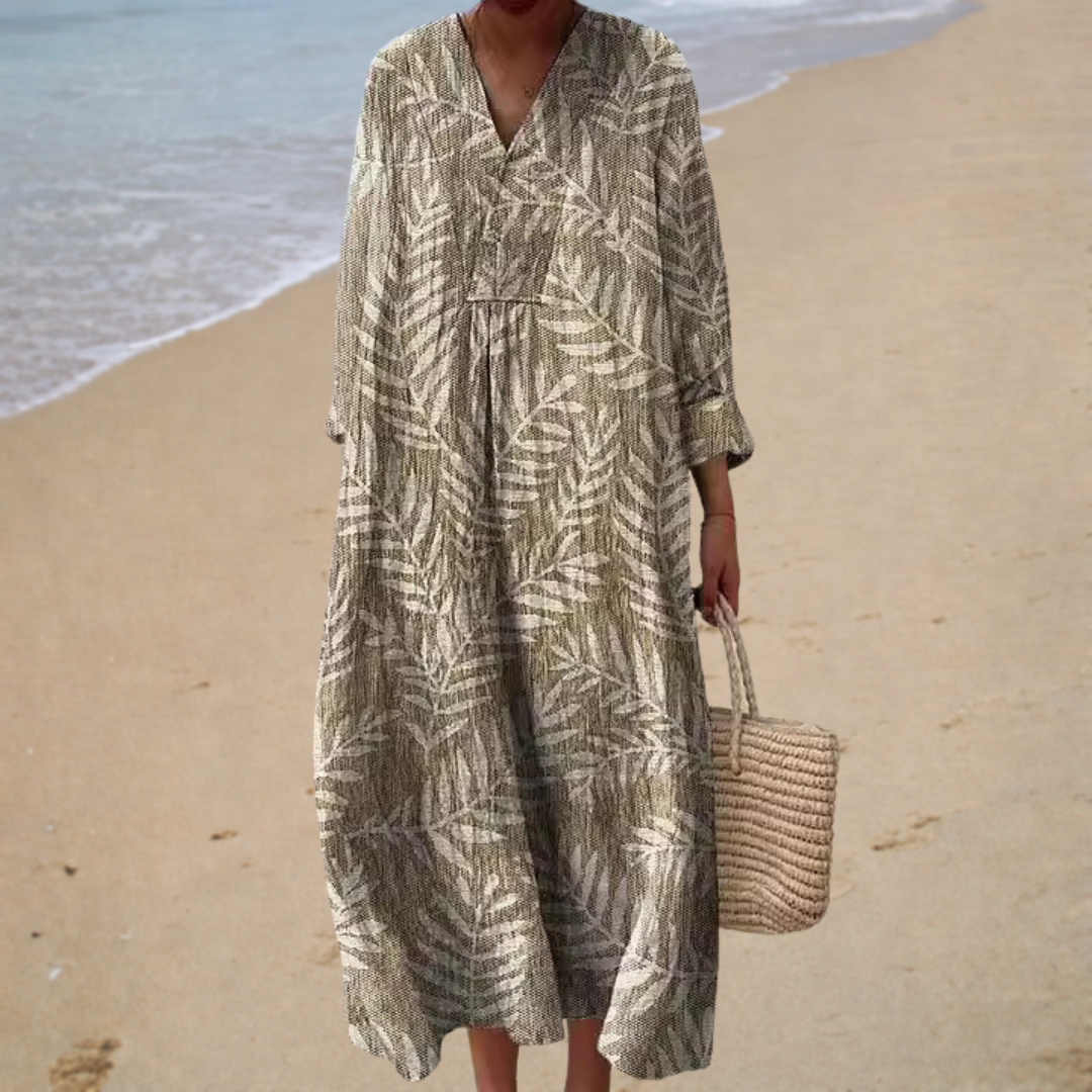 Sommerkleid mit lebendigem Druckmuster – Produktansicht 1