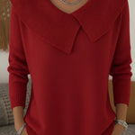 Feiner Strickpullover mit geripptem Stehkragen – Produktansicht 2