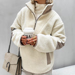 Weicher Fleece-Pullover mit Umlegekragen – Produktansicht 5