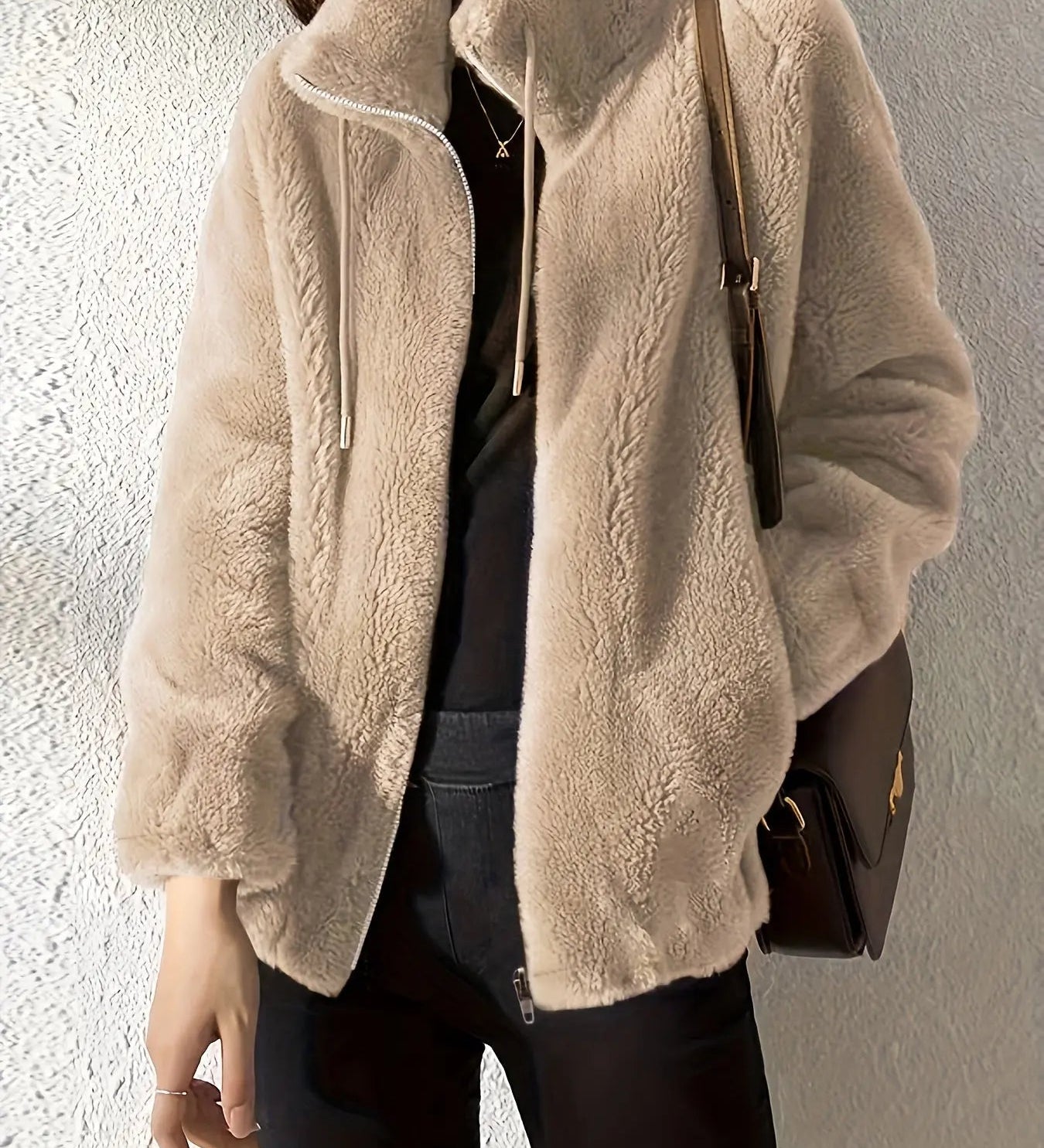 Weiche Damen-Fleecejacke – Produktansicht 1