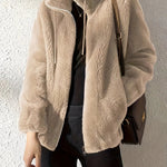 Weiche Damen-Fleecejacke – Produktansicht 1