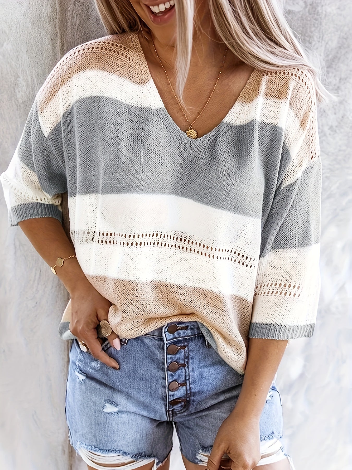 Leichter Feinstrick-Pullover für den Alltag – Produktansicht 5