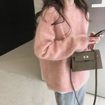 Luxuriöser Oversize-Pullover aus Mohairmischung – Produktansicht 7