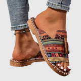 Bequeme Boho-Sandalen mit Quasten – Produktansicht 5