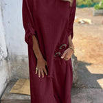 Elegantes zweiteiliges Ensemble mit Kleid mit Knopfleiste – Produktansicht 5