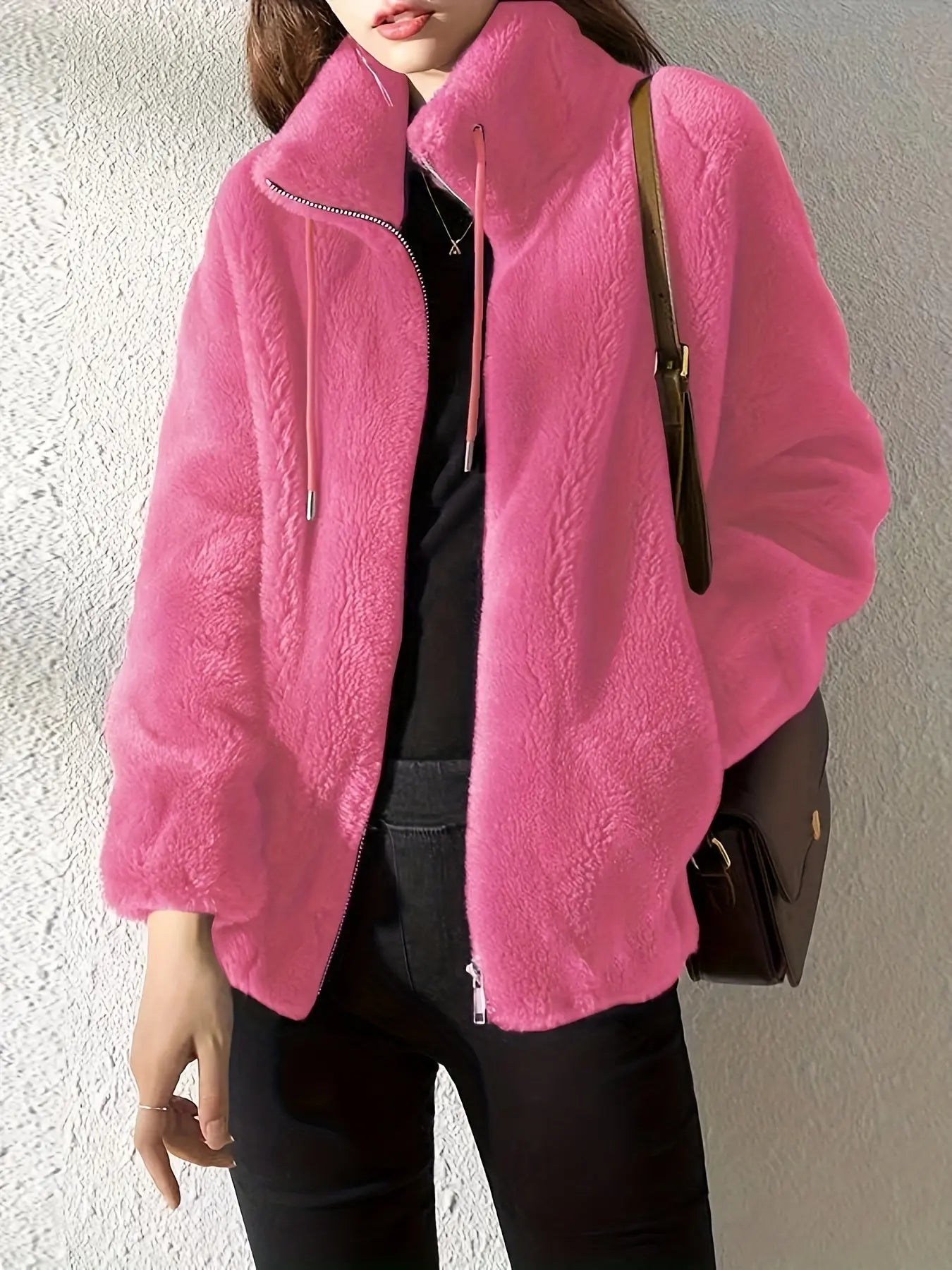 Weiche Damen-Fleecejacke – Produktansicht 2