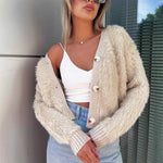 Jacke mit weicher Plüschoptik und lockerer Passform – Produktansicht 1