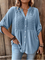 Bluse mit V-Ausschnitt und Knöpfen – Produktansicht 6