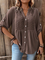 Bluse mit V-Ausschnitt und Knöpfen – Produktansicht 7