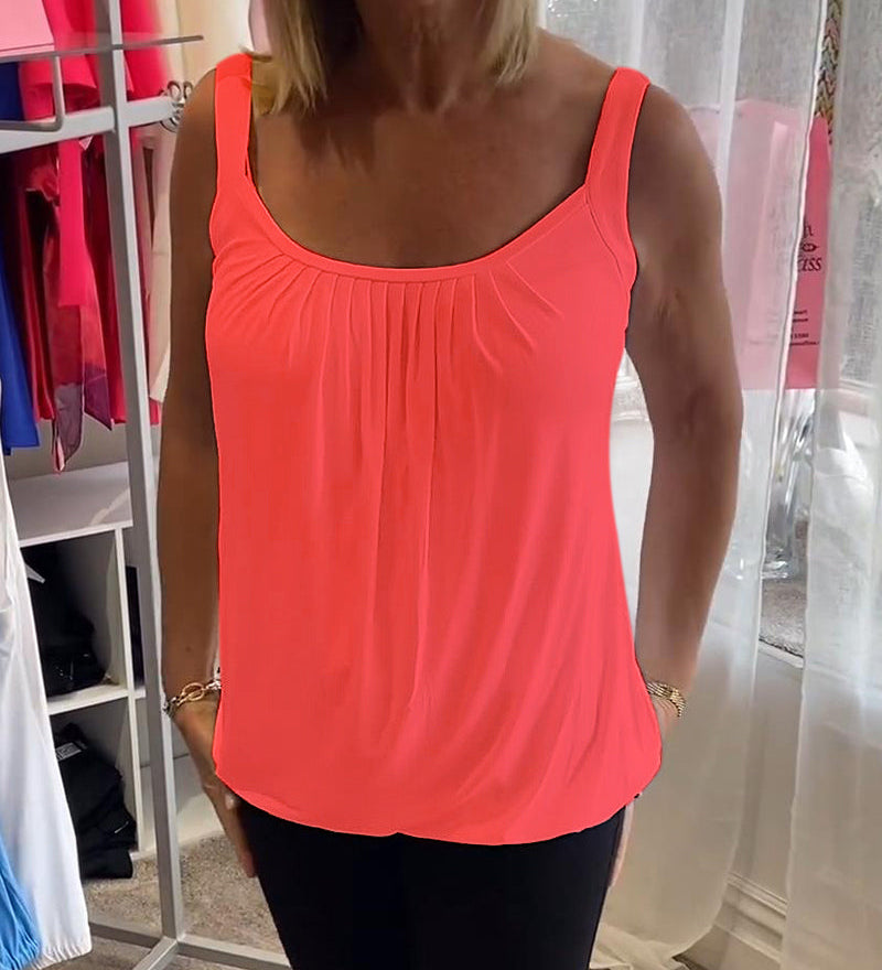 Ärmelloses Shirt mit Raffung – Produktansicht 6