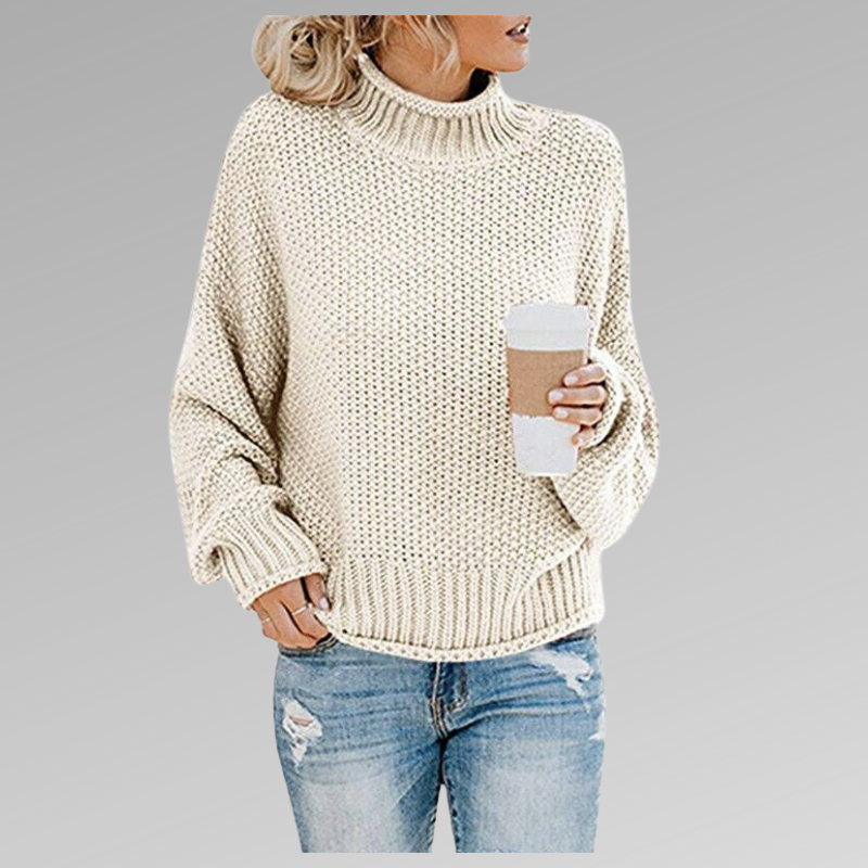 Oversize-Rollkragenpullover aus bequemem Strick – Produktansicht 7
