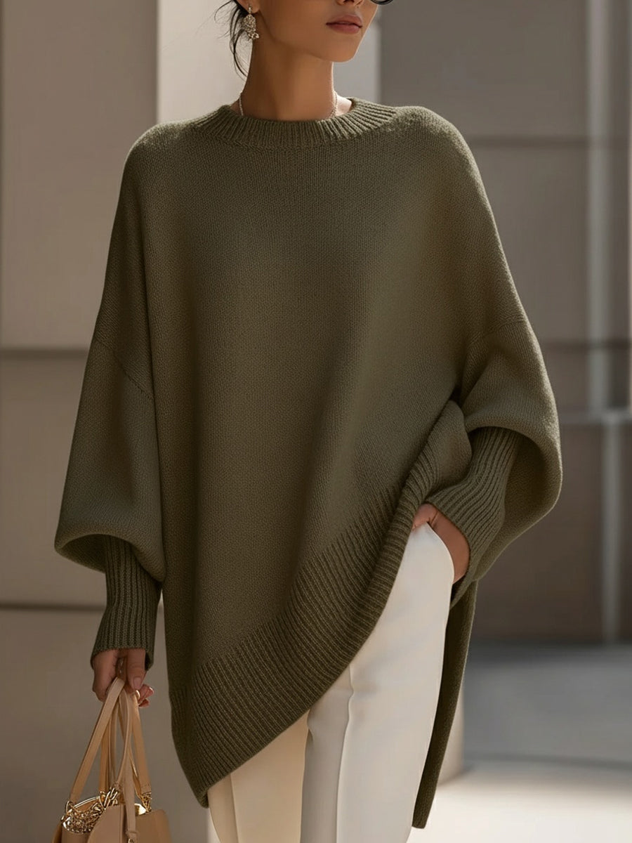 Eleganter Oversize-Poncho aus weichem Strick – Produktansicht 12