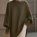 Eleganter Oversize-Poncho aus weichem Strick – Produktansicht 12