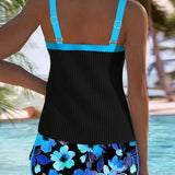 Bequemer zweiteiliger Tankini für Damen – Produktansicht 14