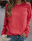 Roter Pullover mit Rundhalsausschnitt – Produktansicht 1