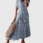Bequemes Vintage-Boho-Maxikleid für den Sommer – Produktansicht 1