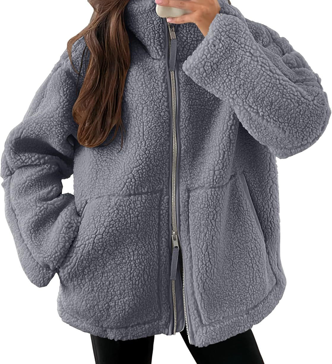 Fleecejacke mit Reverskragen – Produktansicht 7