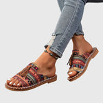 Bequeme Boho-Sandalen mit Quasten – Produktansicht 6