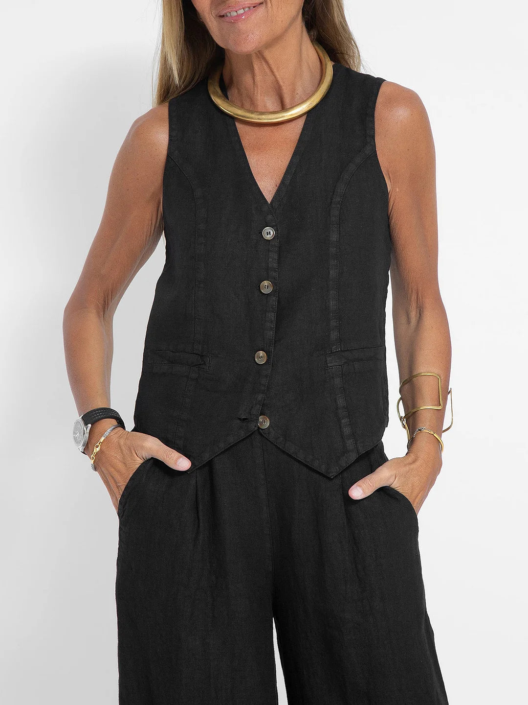 Elegantes Set aus Weste und Hose – Produktansicht 8