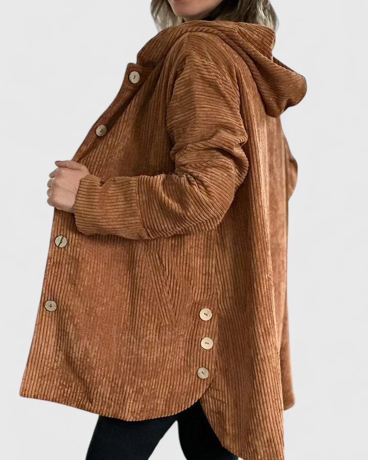 Damen-Winterjacke aus Cord – Produktansicht 2