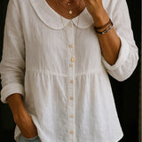Moderne Bluse mit Peter-Pan-Kragen – Produktansicht 2