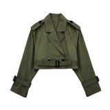 Kurzer Trenchcoat für Damen – Produktansicht 3