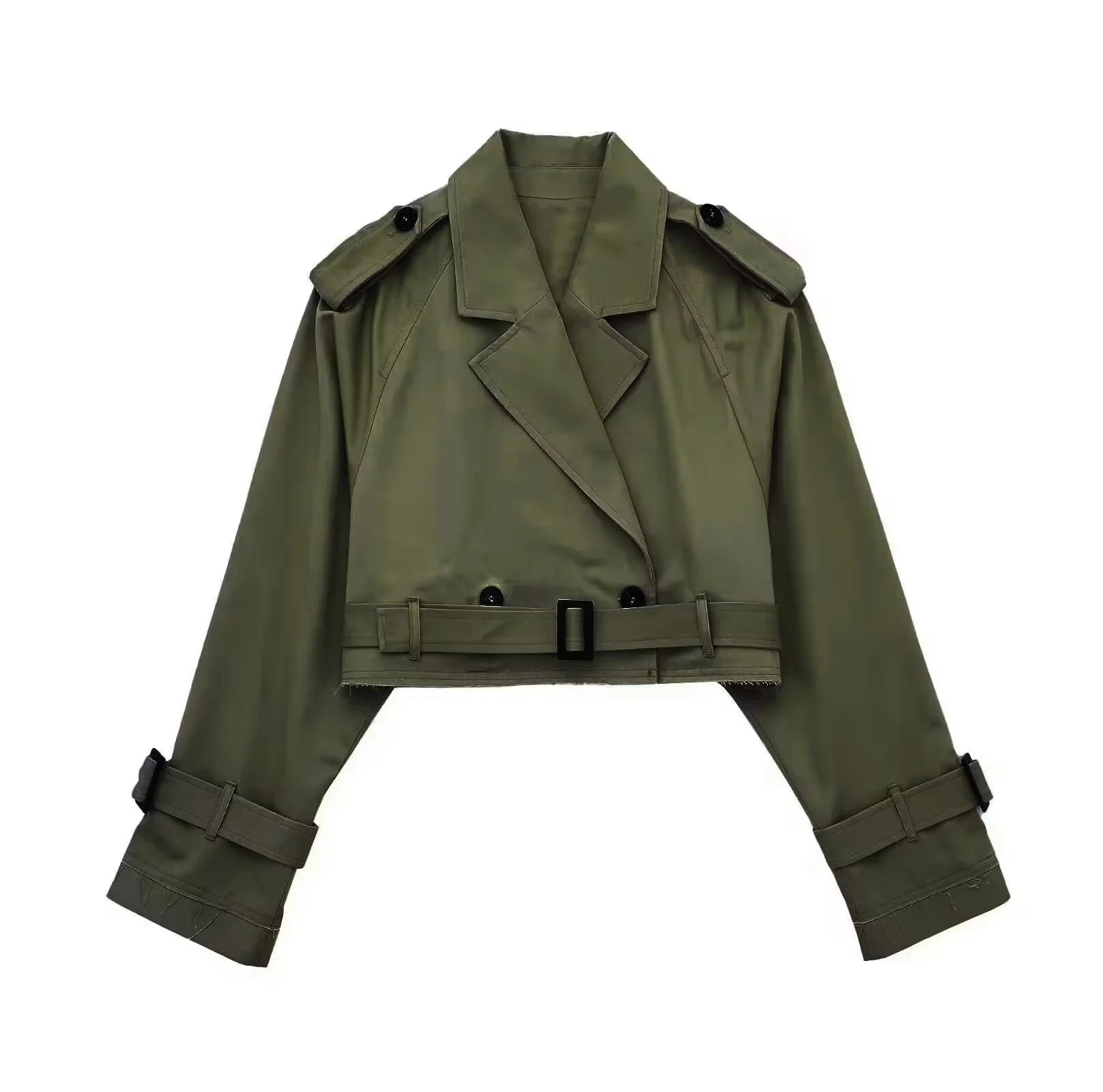Kurzer Trenchcoat für Damen – Produktansicht 3