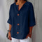 Bluse mit V-Ausschnitt und Holzknöpfen – Produktansicht 12