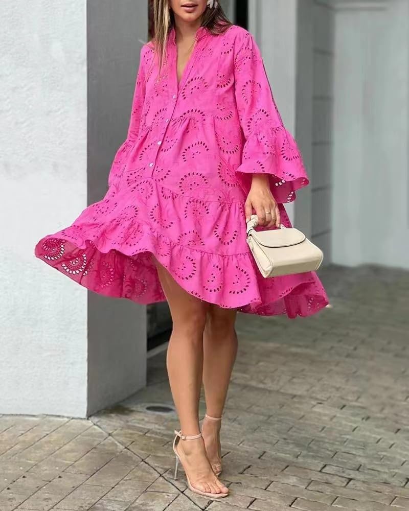 Bequemes Kleid mit Ösen – Produktansicht 12