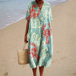 Bequemes Sommerkleid aus leichtem Stoff – Produktansicht 1