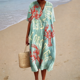 Bequemes Sommerkleid aus leichtem Stoff – Produktansicht 1