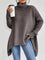 Lässiger Rollkragenpullover mit asymmetrischem Saum – Produktansicht 7