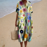 Bequemes Sommerkleid aus leichtem Stoff – Produktansicht 1