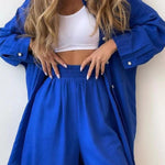 Elegantes zweiteiliges Ensemble im Oversize-Schnitt – Produktansicht 2
