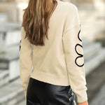 Weicher Pullover mit zarter Blumenstickerei – Produktansicht 7