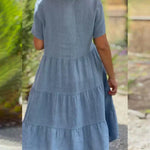 Bequemes Sommerkleid mit V-Ausschnitt – Produktansicht 11