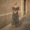 Elegantes Kleid mit botanischem Muster – Produktansicht 1