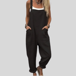 Bequeme schwarze Latzhose für jeden Anlass – Produktansicht 1