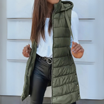 lange ärmellose Daunenjacke – Produktansicht 4